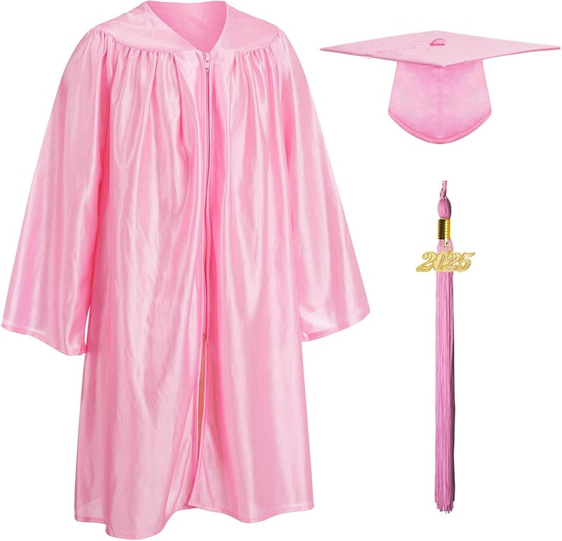 LDIWEE Shiny Kindergarten and Preschool Graduation Cap and Gown, Tassel and 2023 Charm - Image 1